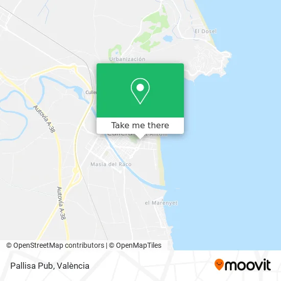 Pallisa Pub map
