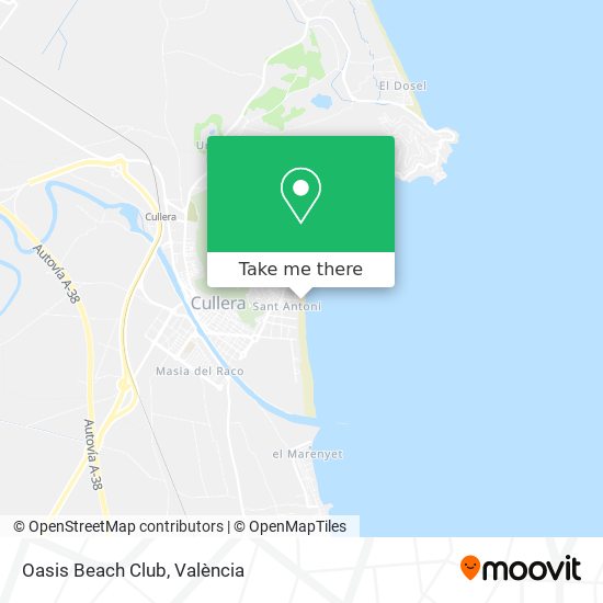 Oasis Beach Club map