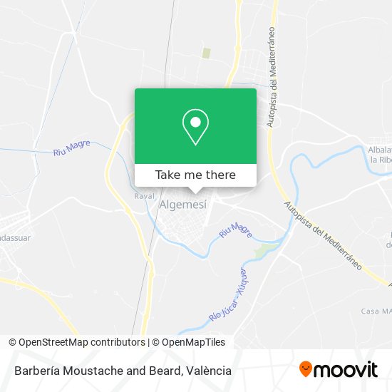 Barbería Moustache and Beard map