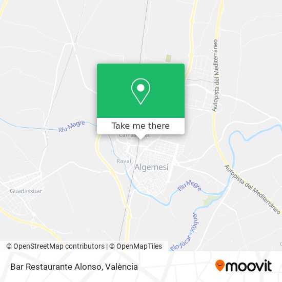 mapa Bar Restaurante Alonso