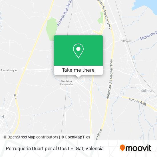 Perruqueria Duart per al Gos I El Gat map