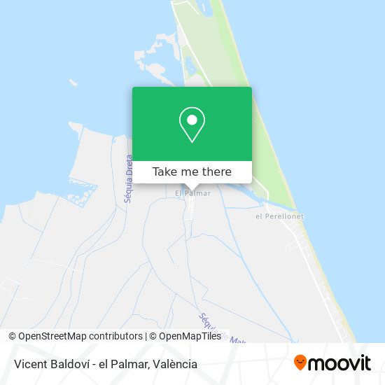 mapa Vicent Baldoví - el Palmar