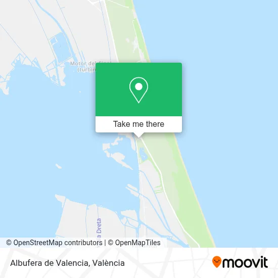 Albufera de Valencia map
