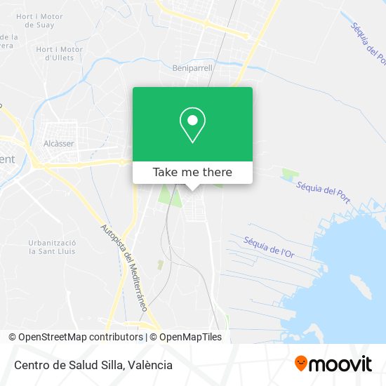 Centro de Salud Silla map