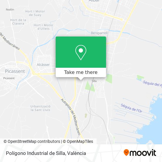 Polígono Industrial de Silla map