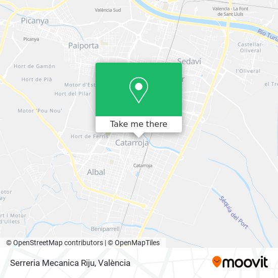 Serreria Mecanica Riju map