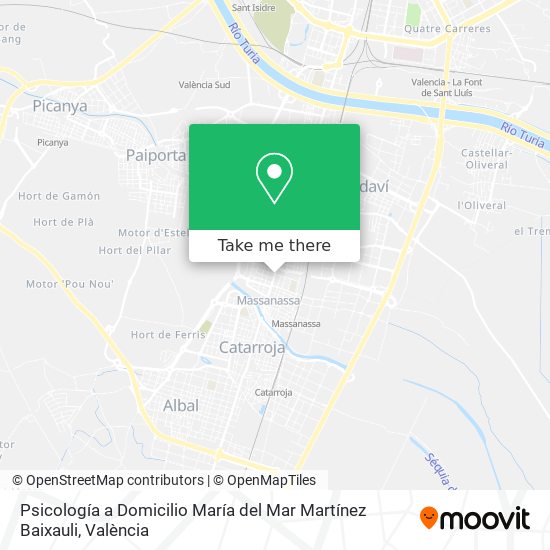 Psicología a Domicilio María del Mar Martínez Baixauli map