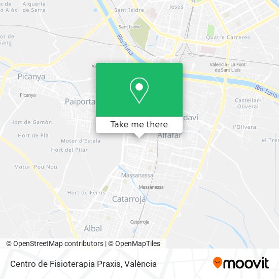 Centro de Fisioterapia Praxis map
