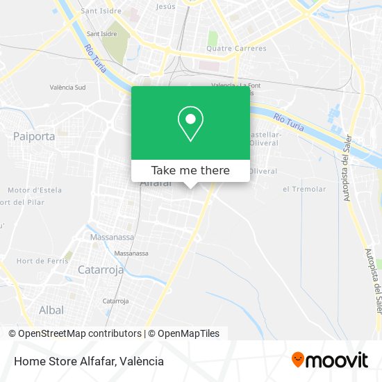 mapa Home Store Alfafar