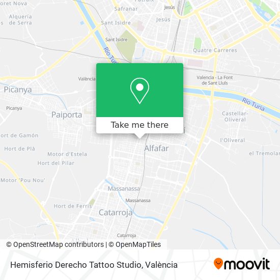 Hemisferio Derecho Tattoo Studio map