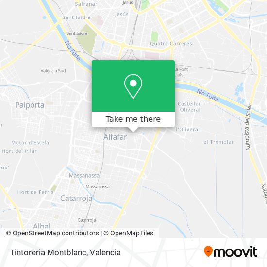 Tintoreria Montblanc map