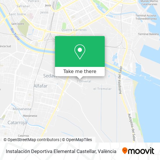 mapa Instalación Deportiva Elemental Castellar