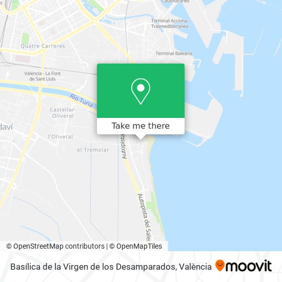 Basílica de la Virgen de los Desamparados map