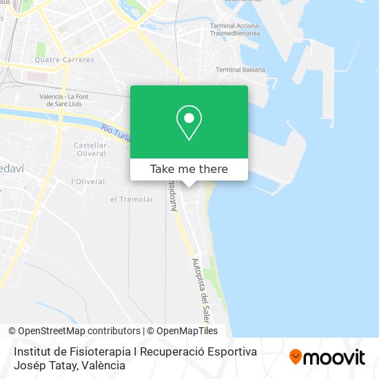 Institut de Fisioterapia I Recuperació Esportiva Josép Tatay map