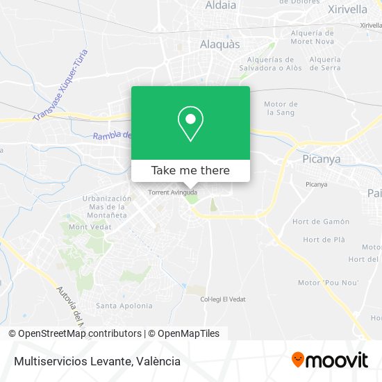 Multiservicios Levante map