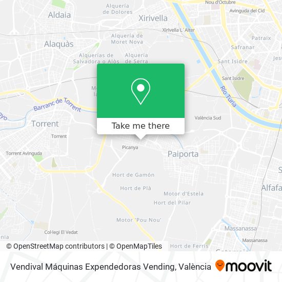 Vendival Máquinas Expendedoras Vending map