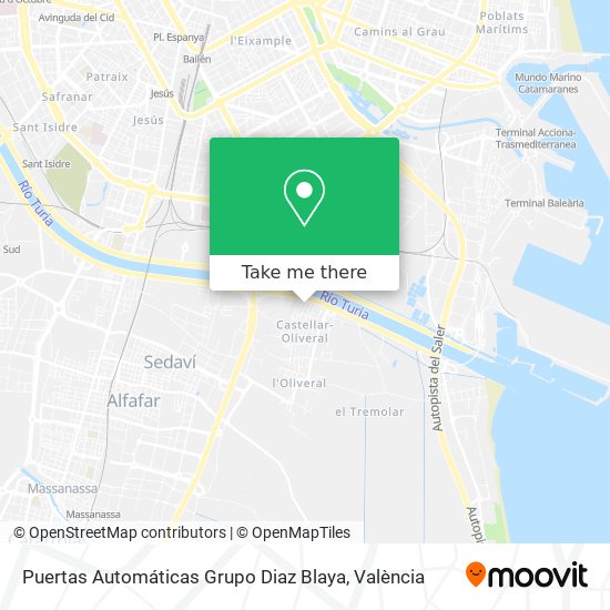 Puertas Automáticas Grupo Diaz Blaya map
