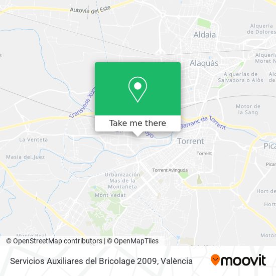 Servicios Auxiliares del Bricolage 2009 map
