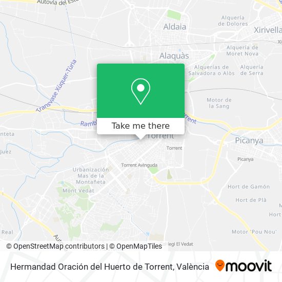 Hermandad Oración del Huerto de Torrent map