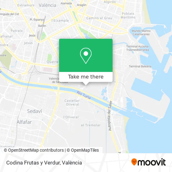 Codina Frutas y Verdur map