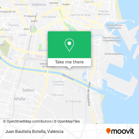 Juan Bautista Botella map