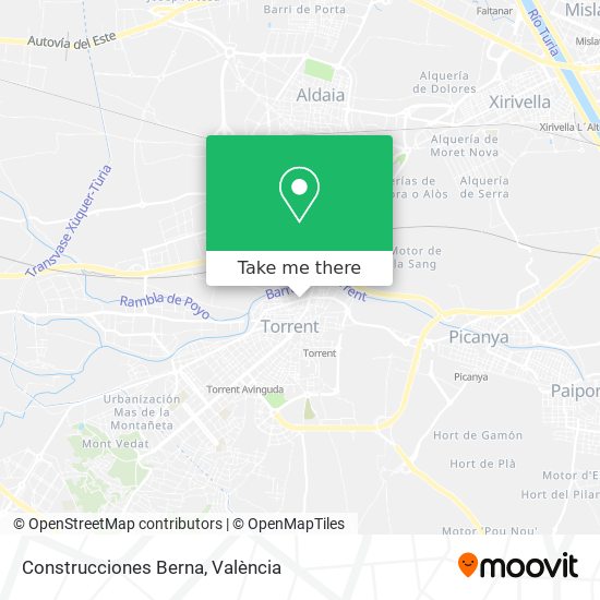 Construcciones Berna map