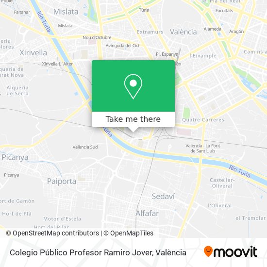 mapa Colegio Público Profesor Ramiro Jover