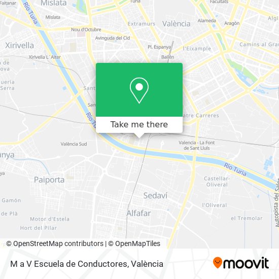 M a V Escuela de Conductores map
