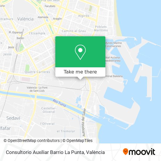 Consultorio Auxiliar Barrio La Punta map