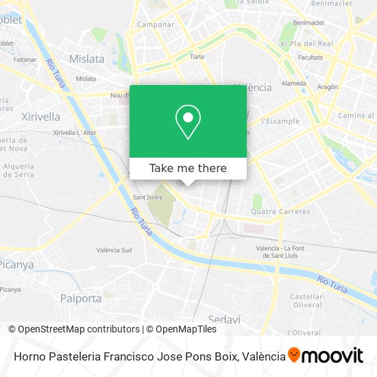 Horno Pasteleria Francisco Jose Pons Boix map