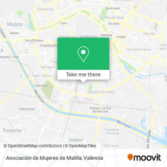 Asociación de Mujeres de Malilla map