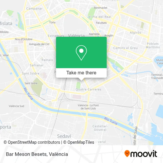 Bar Meson Besets map