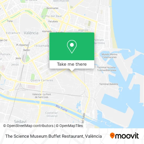 mapa The Science Museum Buffet Restaurant