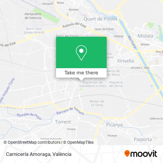 Carnicería Amoraga map