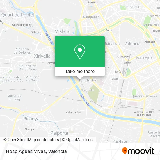 Hosp Aguas Vivas map