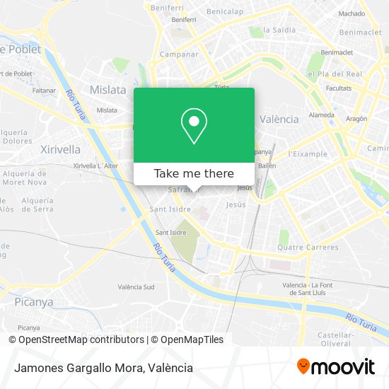Jamones Gargallo Mora map