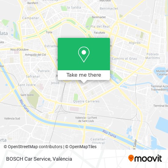 mapa BOSCH Car Service