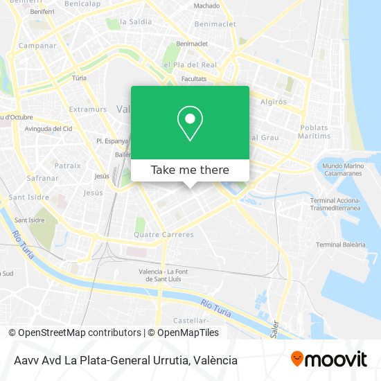 mapa Aavv Avd La Plata-General Urrutia