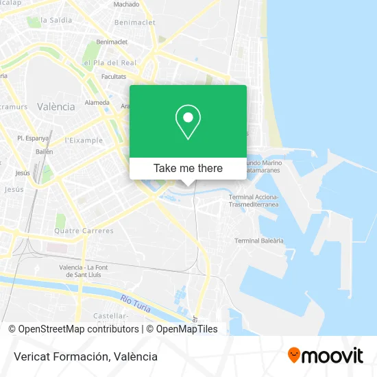 Vericat Formación map