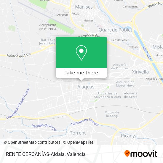 RENFE CERCANÍAS-Aldaia map