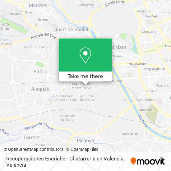 Recuperaciones Escriche - Chatarrería en Valencia map