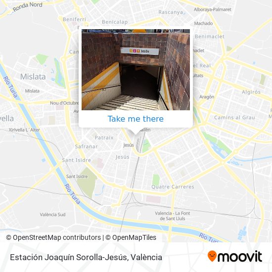 mapa Estación Joaquín Sorolla-Jesús
