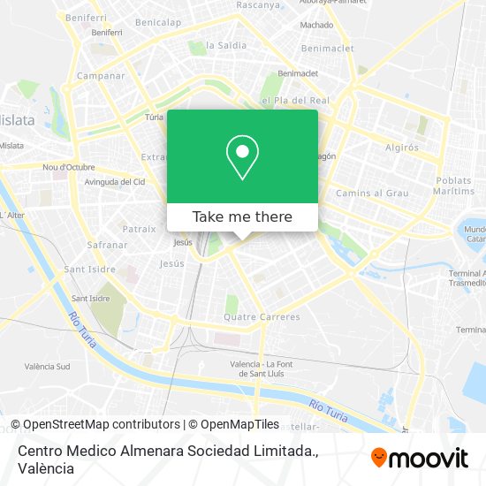 mapa Centro Medico Almenara Sociedad Limitada.