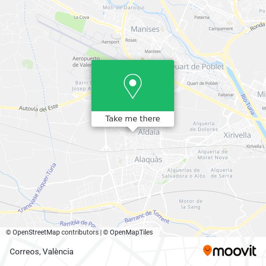 Correos map