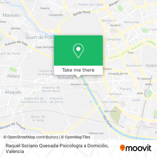 Raquel Soriano Quesada-Psicología a Domicilio map
