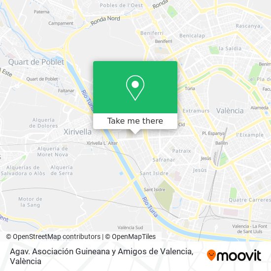 Agav. Asociación Guineana y Amigos de Valencia map