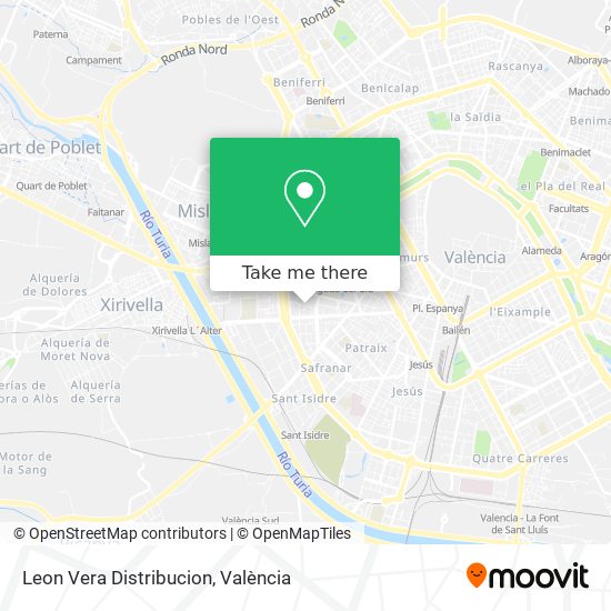 Leon Vera Distribucion map