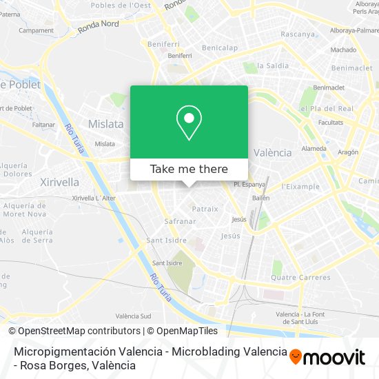 Micropigmentación Valencia - Microblading Valencia - Rosa Borges map