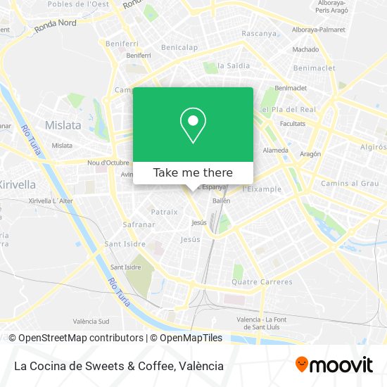 mapa La Cocina de Sweets & Coffee