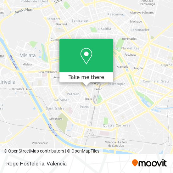 Roge Hosteleria map